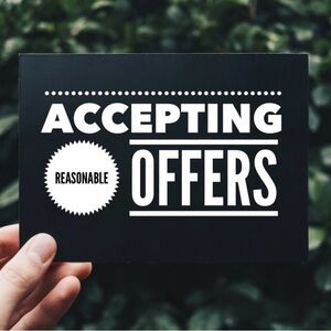 Black and White Sign